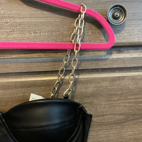 NWT LA Faux Leather Bustier size medium - Picture 3 of 8